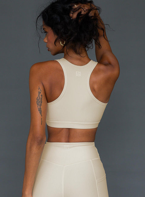Latte active crop top