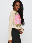 Gezabelle Long Sleeve Top Multi Floral