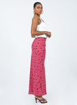 Gendling Midi Skirt Pink Floral Princess Polly  Maxi 