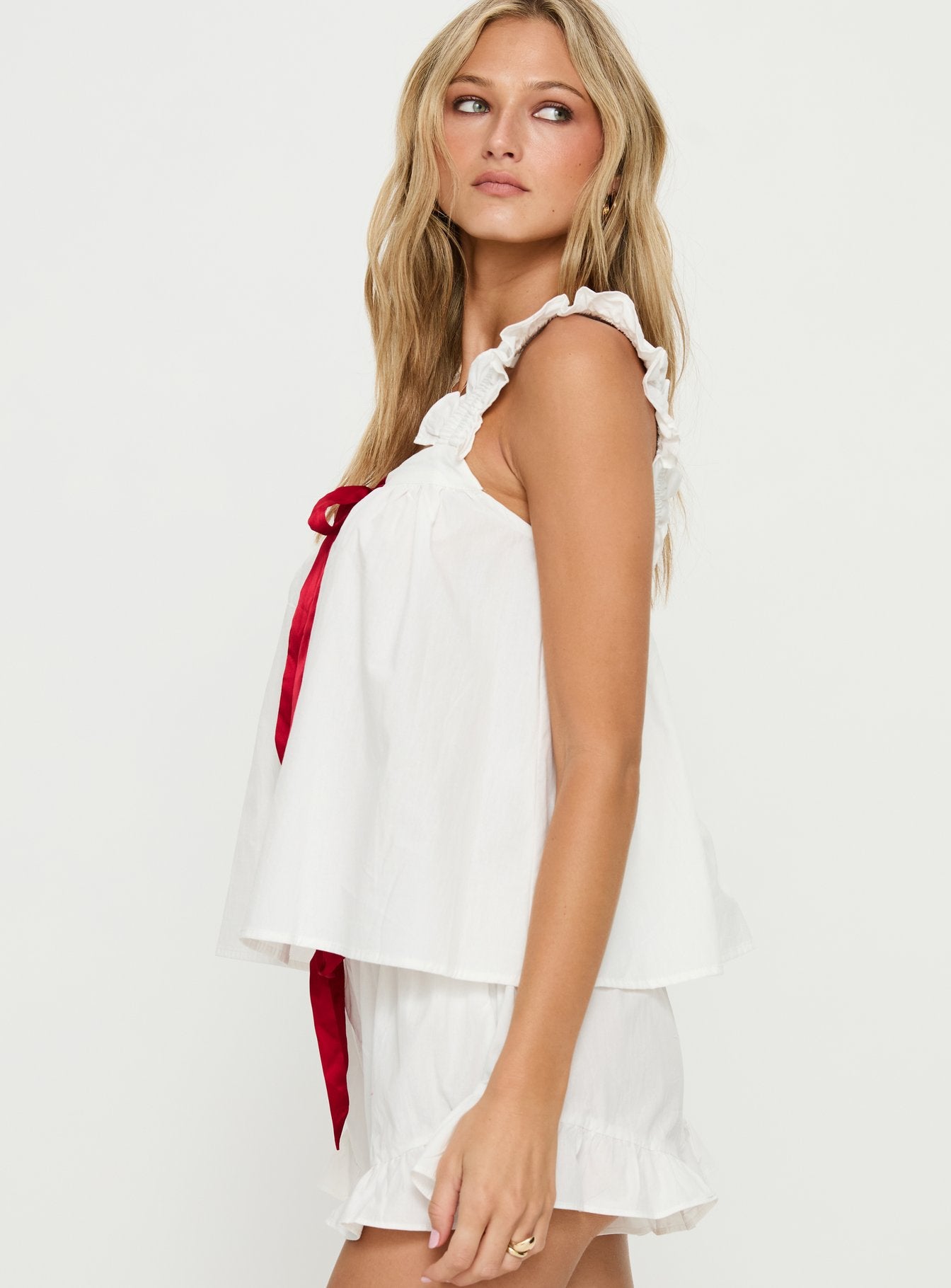 Sweetest Dreams Sleep Frill Top Cream