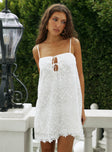 Belong Together Mini Dress White Broderie