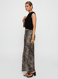 Manda Maxi Skirt Leopard