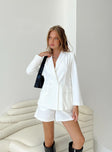 Sazan Blazer White