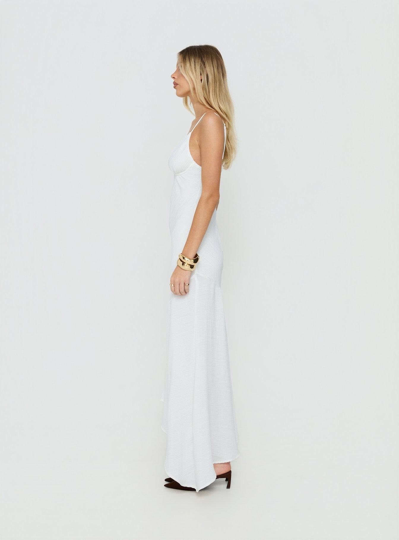 Makaia Balconette Maxi Dress White