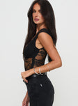 Tantalize Bodysuit Black Tall