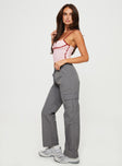 product Princess Polly High Waisted Pants  Flossie Parachute Pants Slate