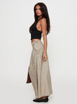   side view of model wearing Princess Polly Antheia Maxi Skirt Multi Maxi 