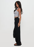 Two Lovers Low Rise Pants Black Petite