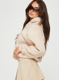 Angel Numbers Hooded Sweatshirt Bubble Text Stone / Slate Princess Polly  Cropped 