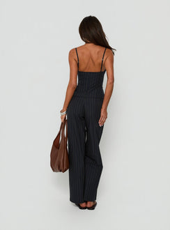 Kierstyn Corset Set Navy Stripe