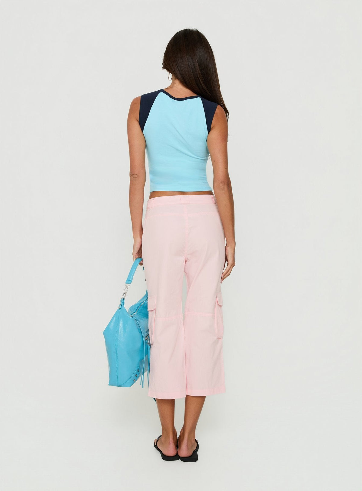Indee Cropped Cargo Pants Marshmallow Pink
