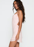 Celena Mini Dress Pink Burnout