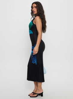 Fayola Maxi Dress Blue Floral