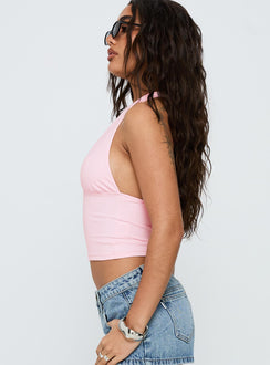 Whimsy Halter Top Pink