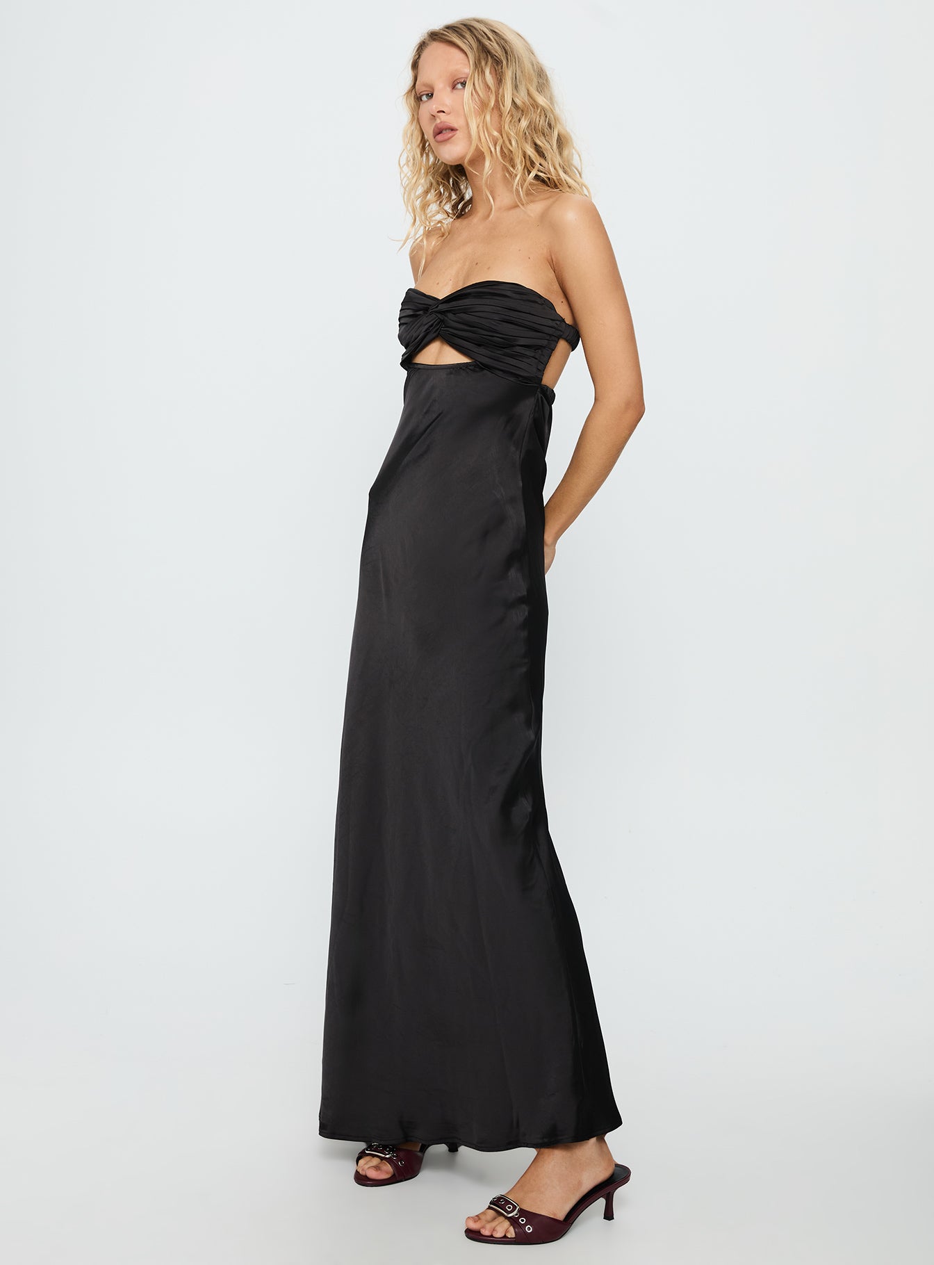 Faviola Strapless Maxi Dress Black