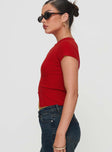 Suzu Top Red