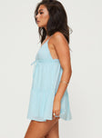 Nicoletta Mini Dress Light Blue