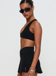 Pulse Active Halter Crop Black