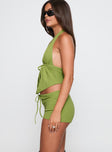 Gracious Low Rise Mini Short Green