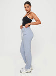 Princess Polly Mid Rise  Je T'adore Track Pant Pale Blue