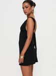 Steward Halter Mini Dress Black