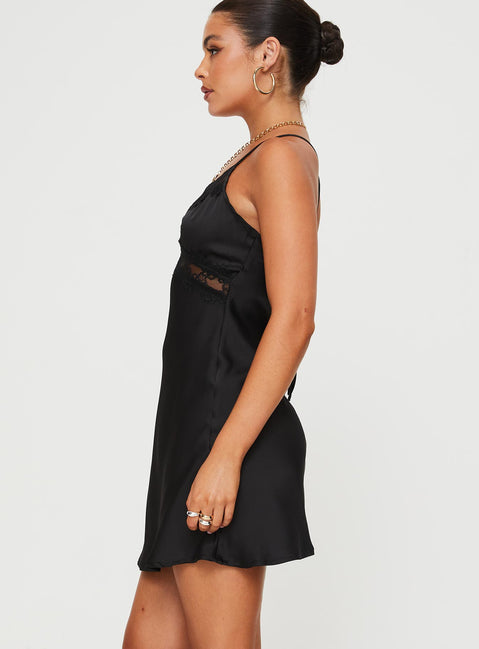 product Princess Polly Sweetheart Neckline  Treasure Mini Dress Black