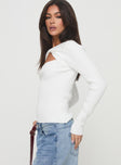 Malgit Long Sleeve Top White