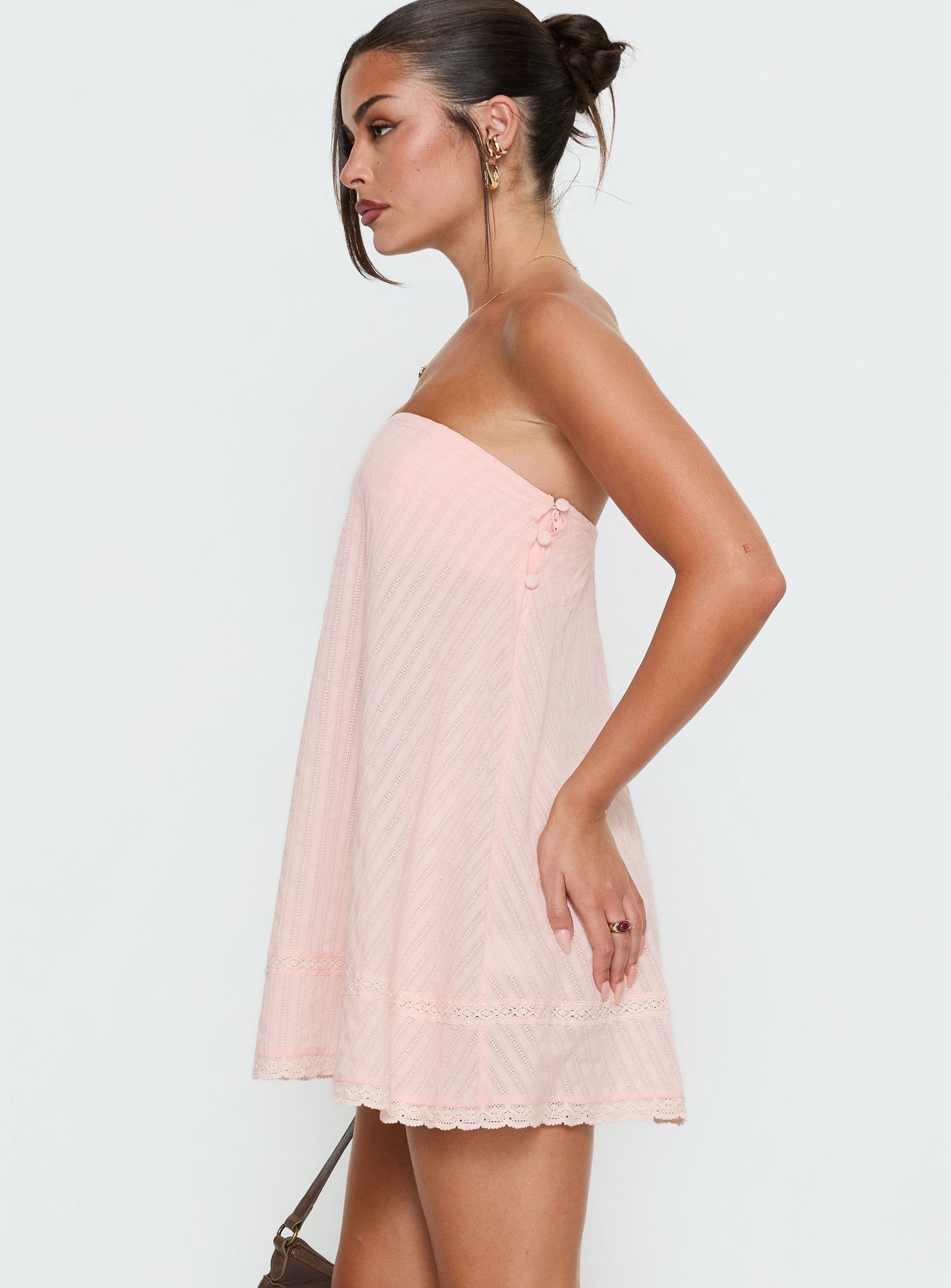 Gypsea Bandeau-Minikleid Light Pink