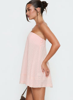 Gypsea Bandeau-Minikleid Light Pink