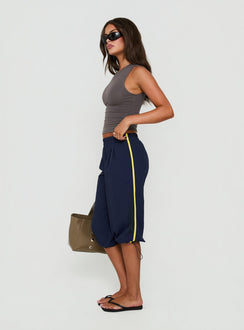 Riyah 3/4 Low Rise Nylon Trousers Navy