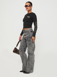 product Princess Polly High Waisted  Miami Vice Jeans Stonewash