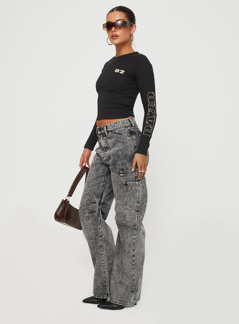 product Princess Polly High Waisted  Miami Vice Jeans Stonewash