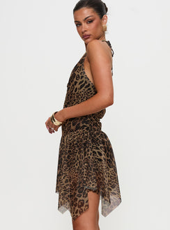 Sabetha Mini Dress Leopard
