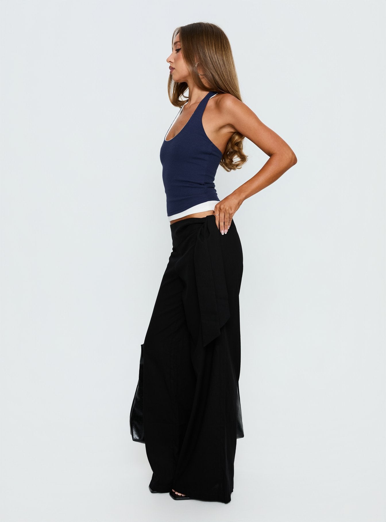 Wave Dancer Tie Pant Black