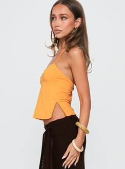 Rehna Halter Top Orange