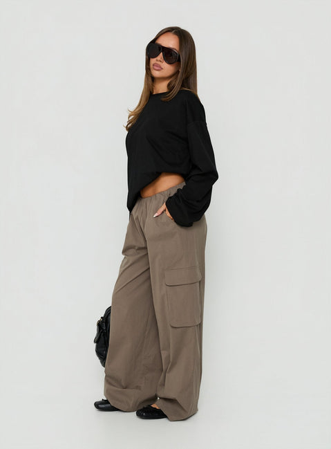 Lunea Concealed Waistband Cargo Trousers Charcoal