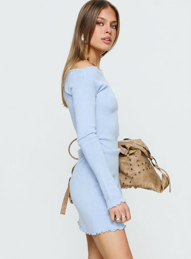 princess polly baby blue dress Blue Long Sleeve Dresses