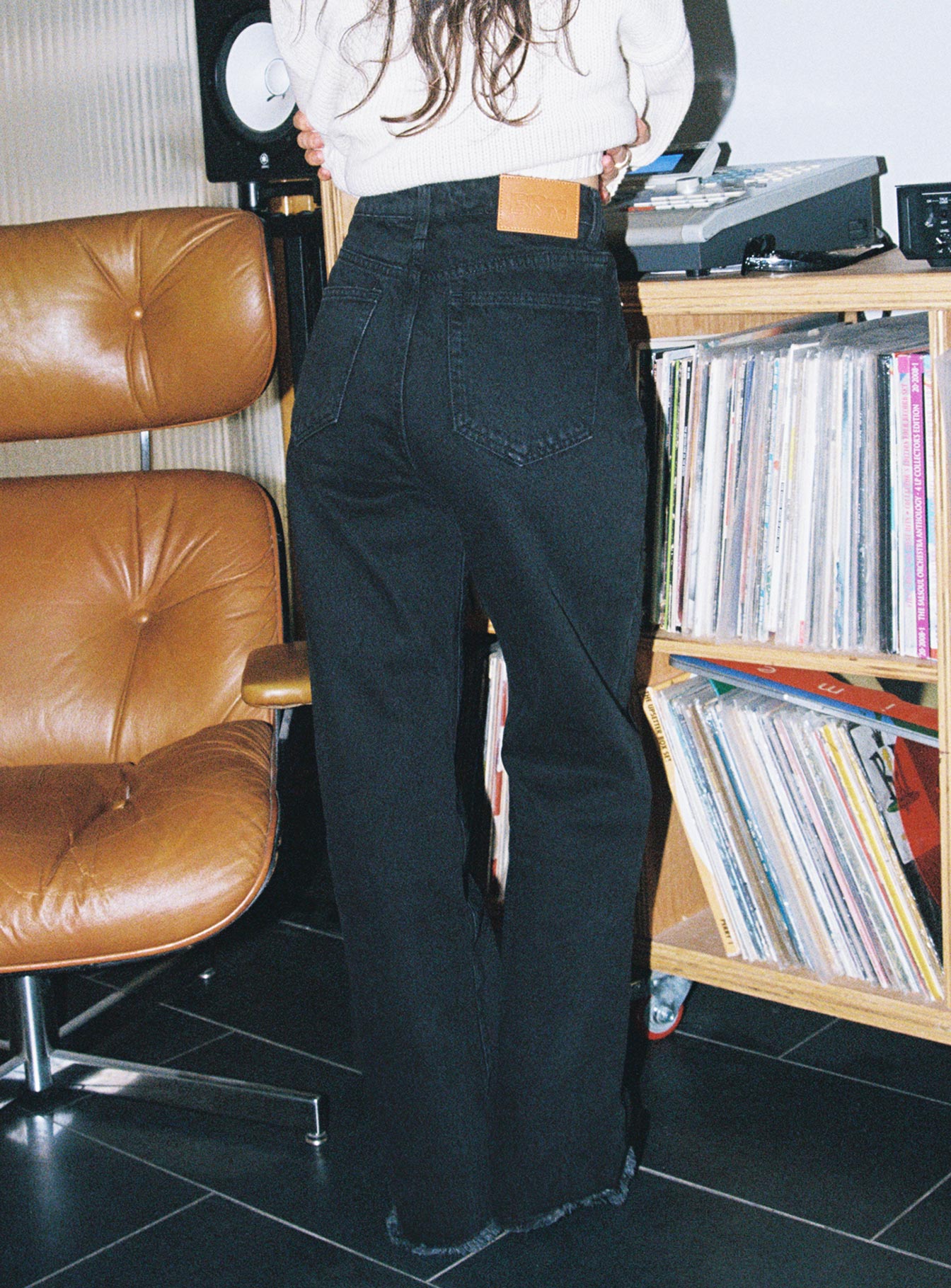 product Princess Polly High Waisted  Carey Denim Jeans Black Petite