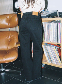 product Princess Polly High Waisted  Carey Denim Jeans Black Petite