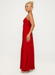 South Of France Maxi Dress Red