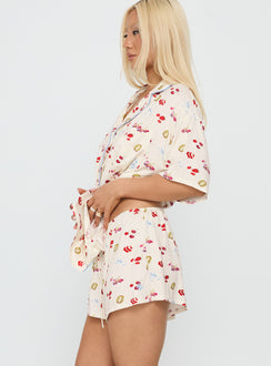 Sweet Things Button Down Sleep Set Multi