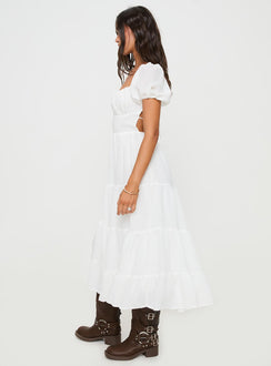 product Princess Polly Sweetheart Neckline  Danny Midi Dress White