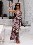 Flora Halter Maxi Dress Multi