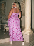 Princess Polly Cowl Neck  Leland Scarf Maxi Dress Pink Curve