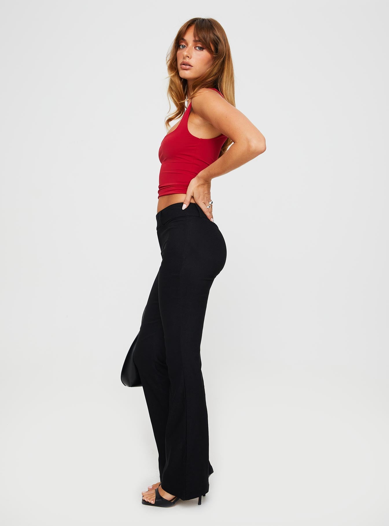 Kinkirk Flared Pants Black | Princess Polly