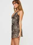 Nellie Mini Dress Leopard Petite