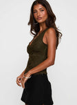 Far Away Top Dark Green