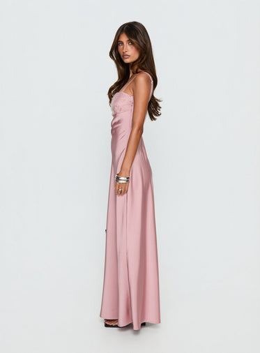 open lace back dress Pink Sprinkle Dress – Adeline main image 1