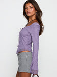 Hyacinthe Long Sleeve Top Lilac