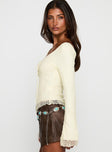 Hyacinthe Long Sleeve Top Cream